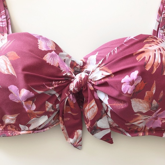 Tropical Floral Bikini Top - Picture 2 of 3